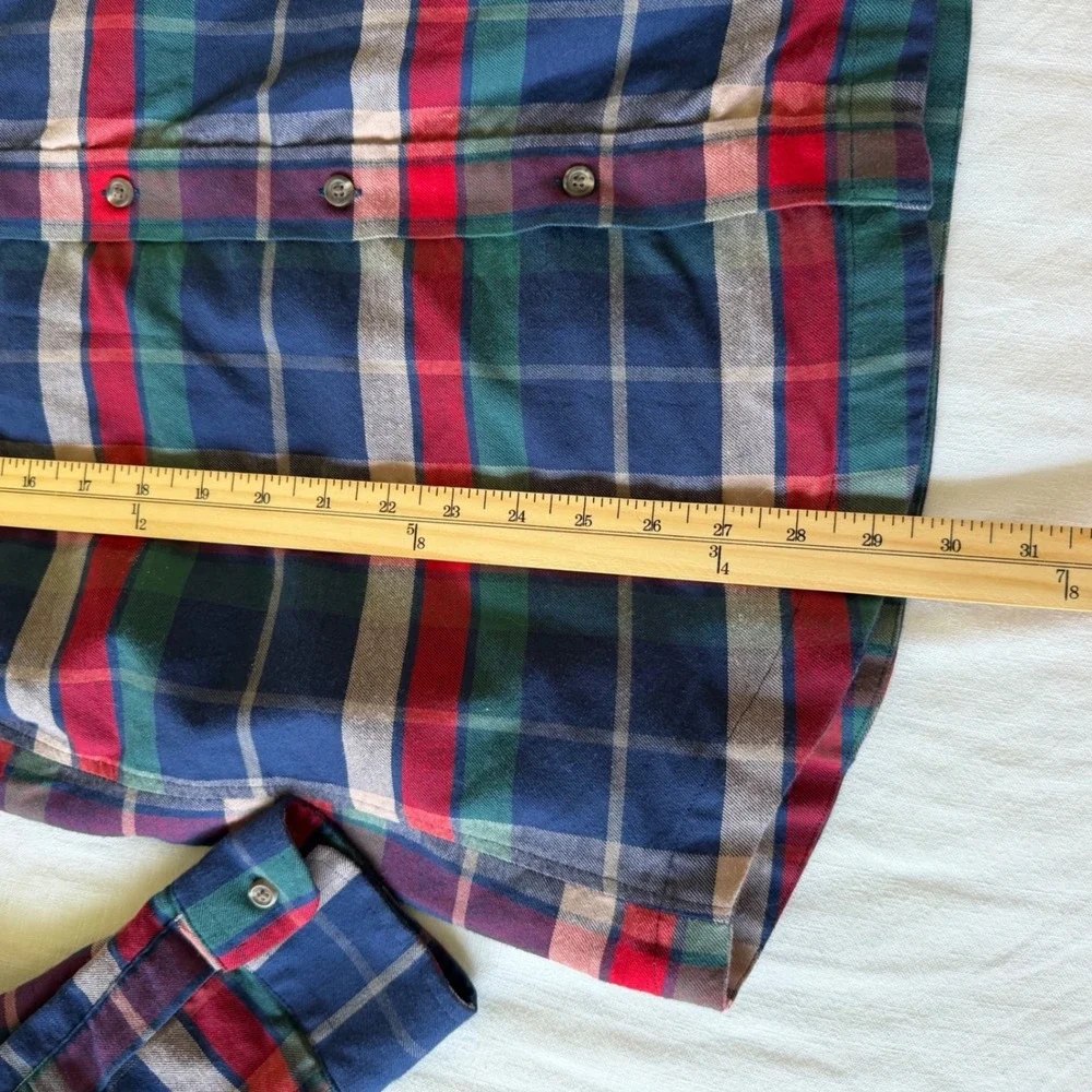 Vineyard Vines Classic Fit Flannel Shirt Jacket Deep Bay Plaid M 1W011139